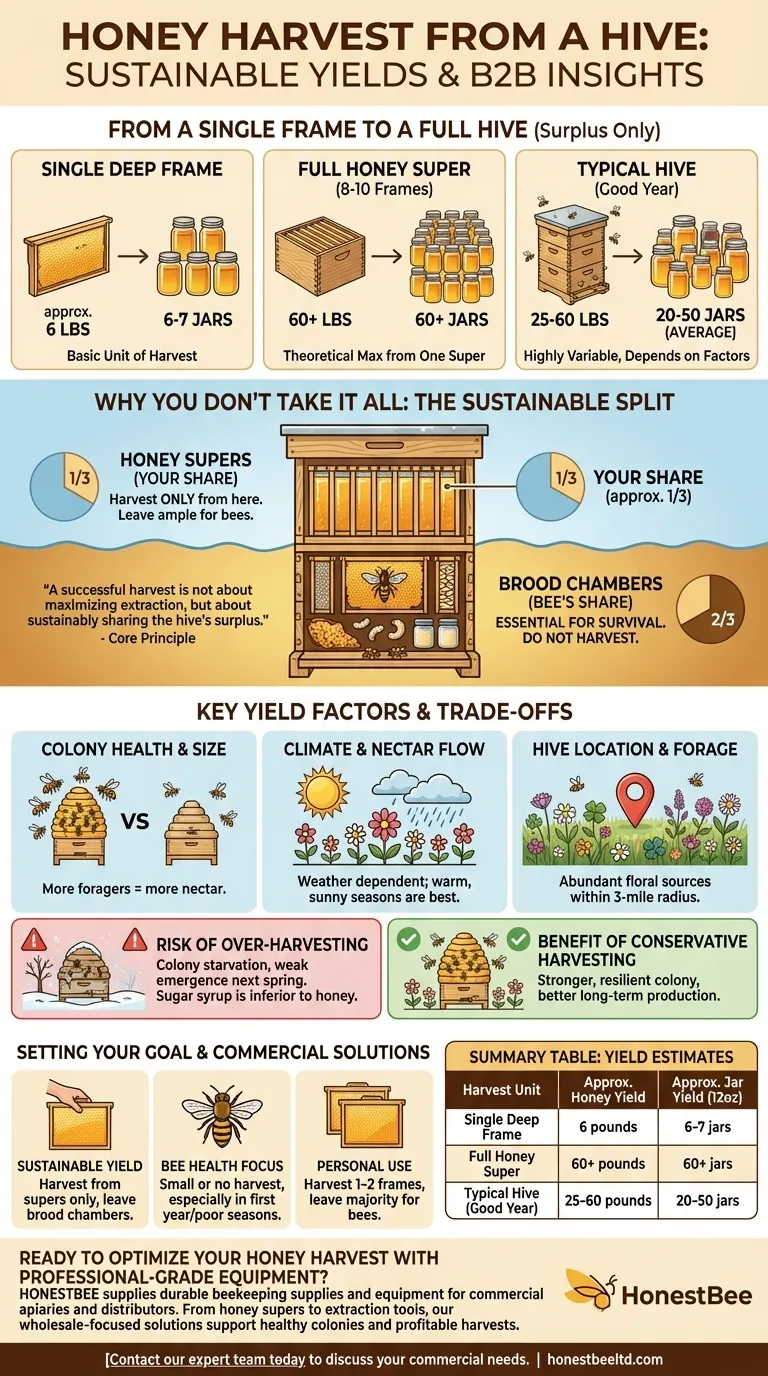 벌집 한 개에서 꿀 단지를 몇 개 얻을 수 있나요? 지속 가능한 수확의 비밀을 알아보세요 시각적 가이드