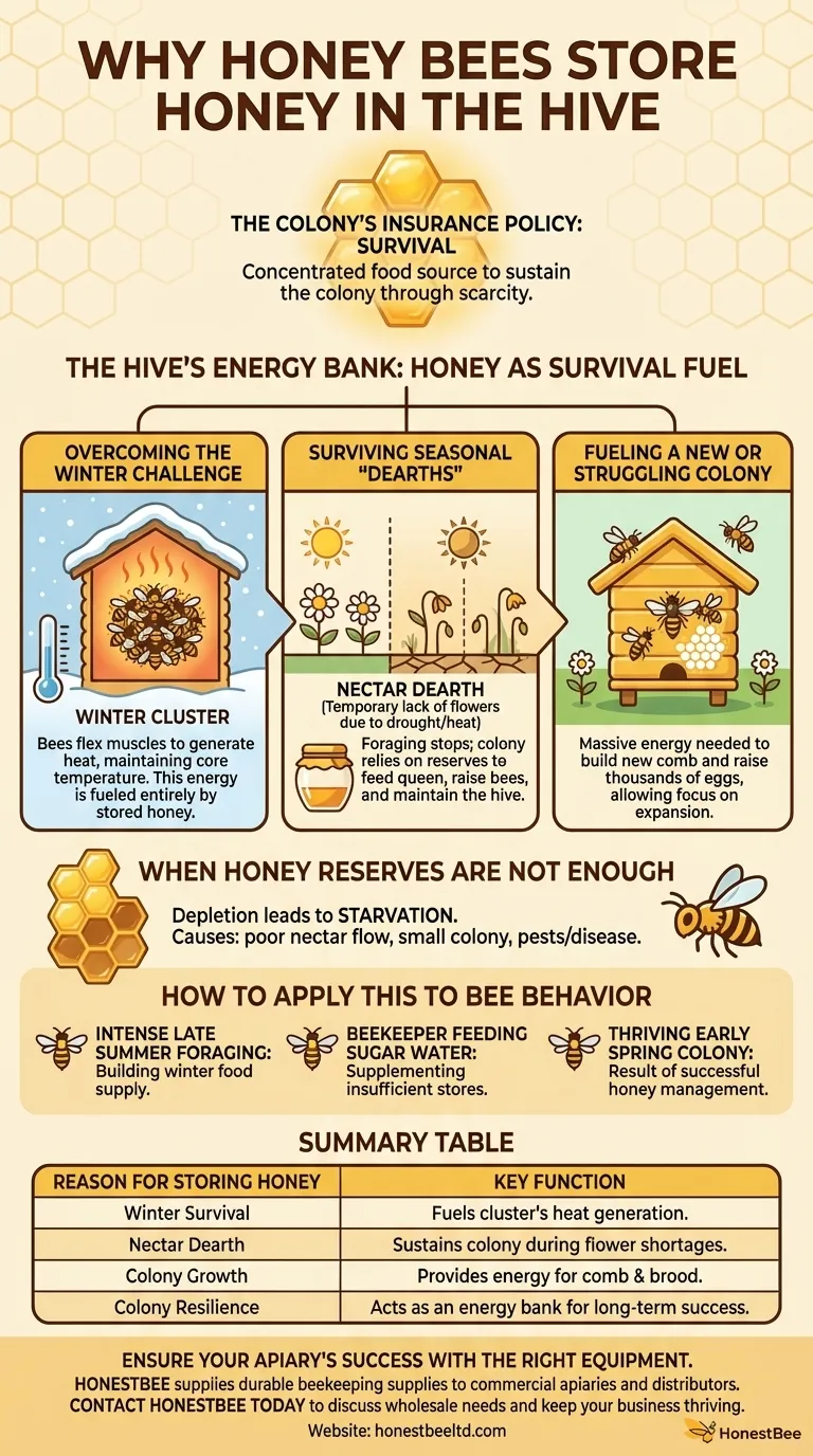 Why do honey bees store honey in the hive? The Key to Colony Survival and Resilience Visual Guide