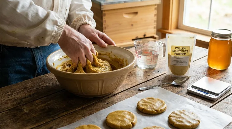Quelle est la méthode pour fabriquer un substitut de pollen à l'aide de sirop de sucre ? Obtenez une consistance de galette parfaite pour des ruches saines