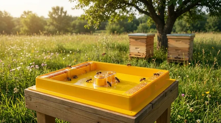 Onde deve ser colocado um alimentador de pólen? Otimize a Saúde da Colmeia com a Colocação Externa Adequada