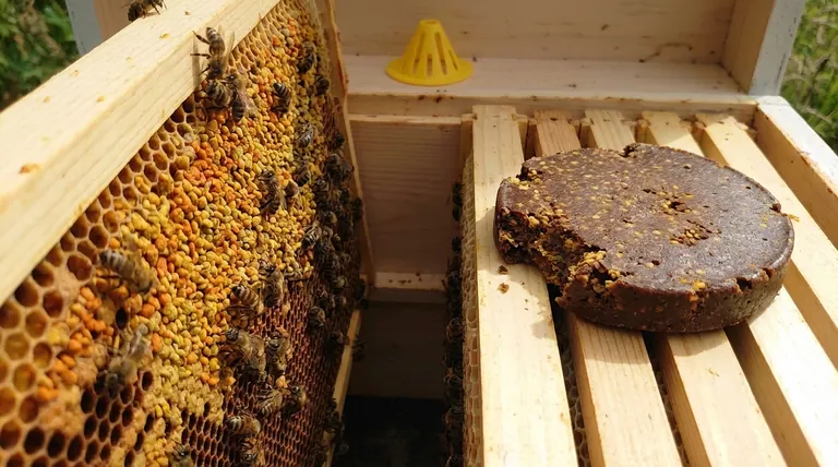 What were the key findings regarding the consumption of pollen substitute patties? Bees Prioritize Natural Pollen Over Supplements