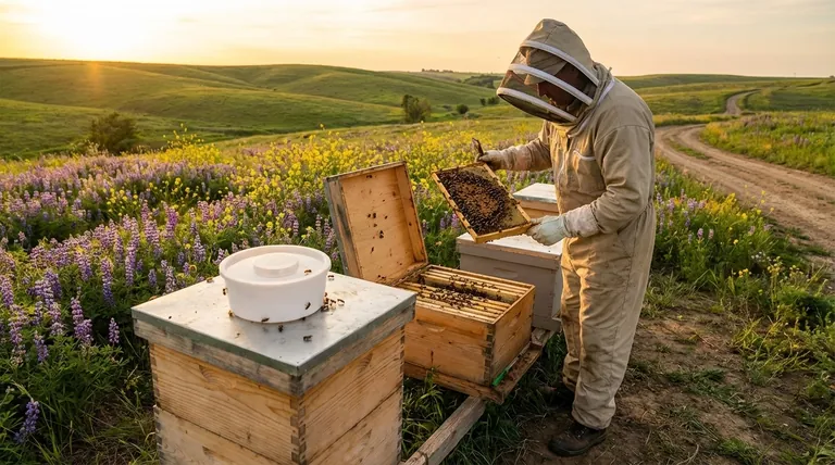 コロニーに給餌することと、より良い牧草地へ移動させることの決定において考慮された要因は何ですか？あなたの養蜂場の健康と効率を最適化しましょう
