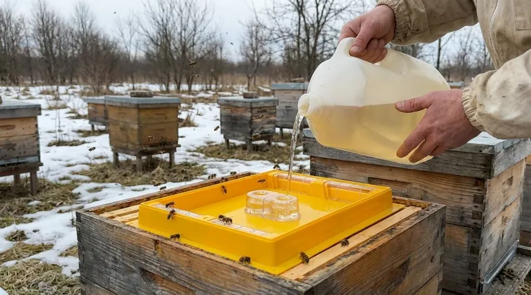 Was ist der Hauptgrund, warum ein Imker seine Bienen füttern muss? Verhindern Sie das Verhungern und stärken Sie die Gesundheit des Volkes.