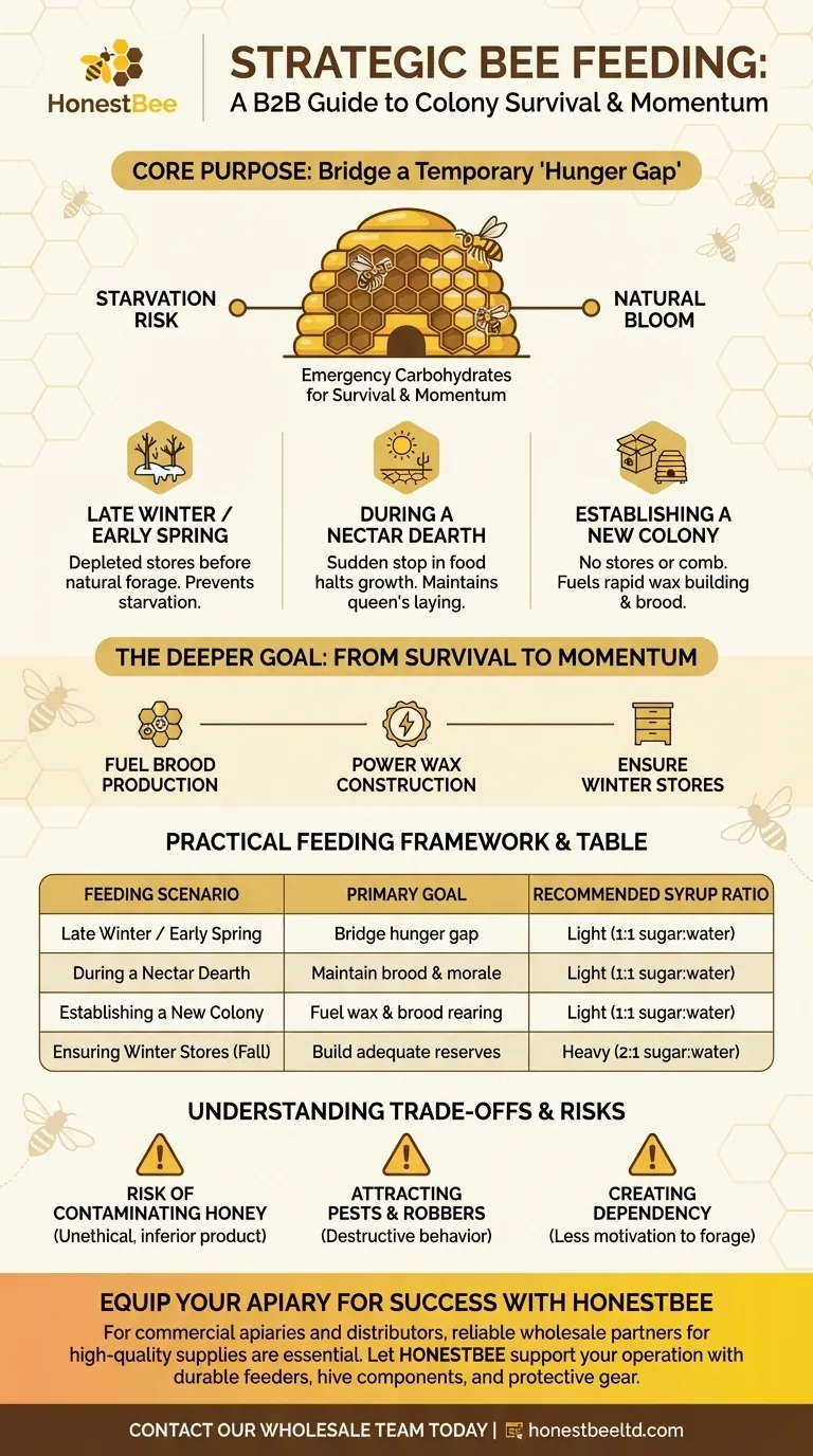 短期喂养蜜蜂的目的是什么？蜂群生存的战略指南 图解指南