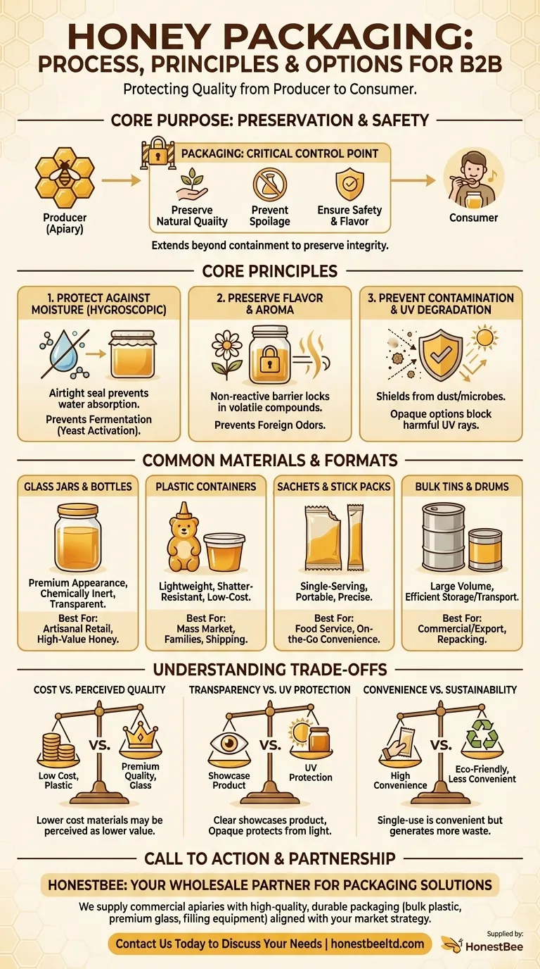 How does honey get packaged? Preserve Quality and Boost Appeal Visual Guide