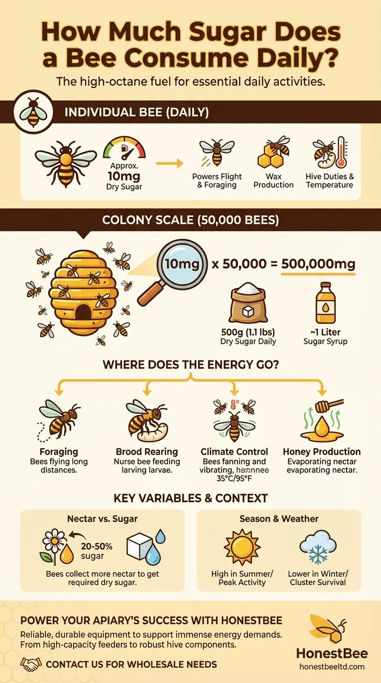 一只蜜蜂每天消耗多少糖分？为蜂巢巨大的能量需求提供燃料 图解指南