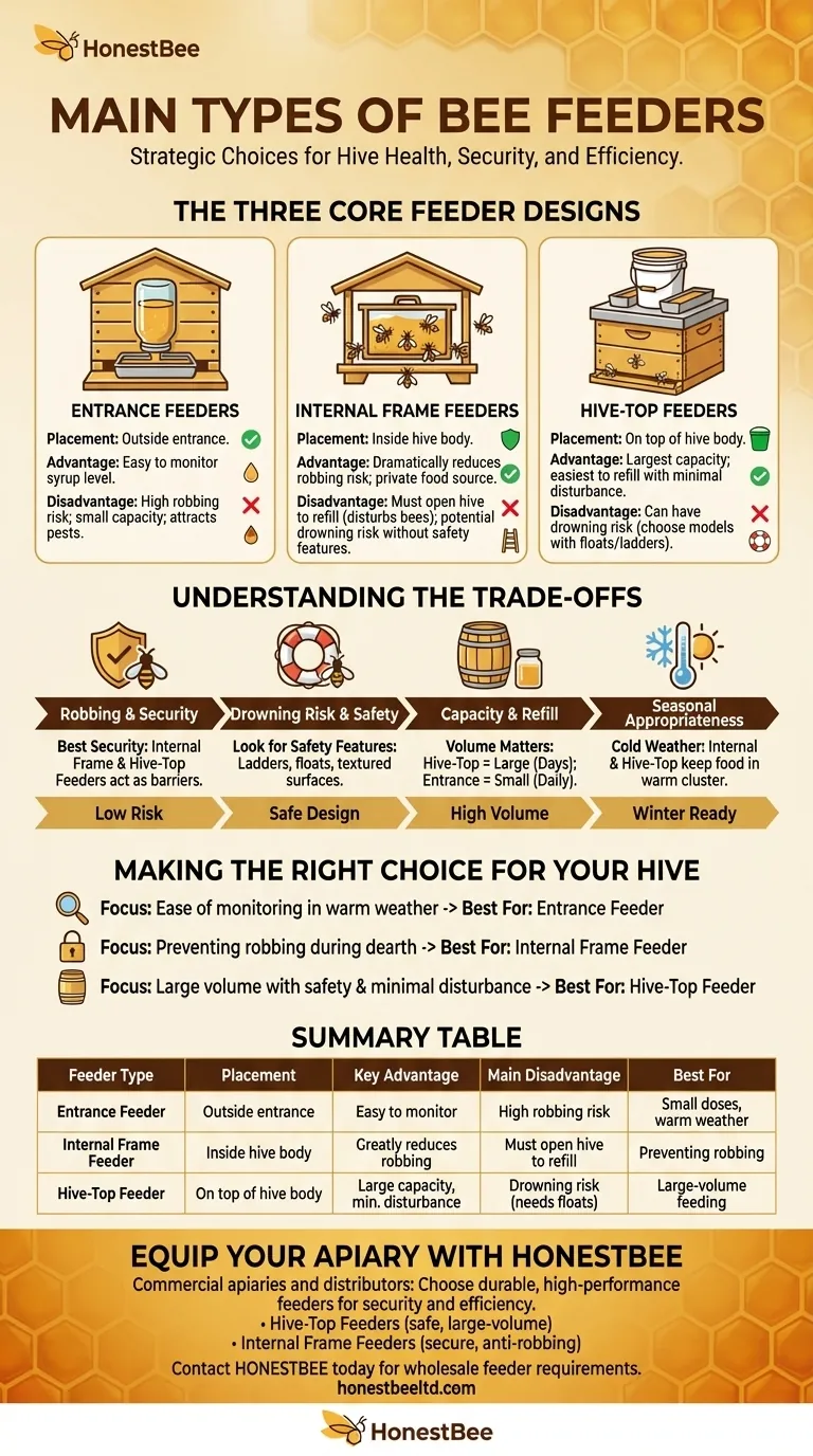 What are the main types of feeders for bees? Choose the Right Feeder for Hive Health and Security Visual Guide