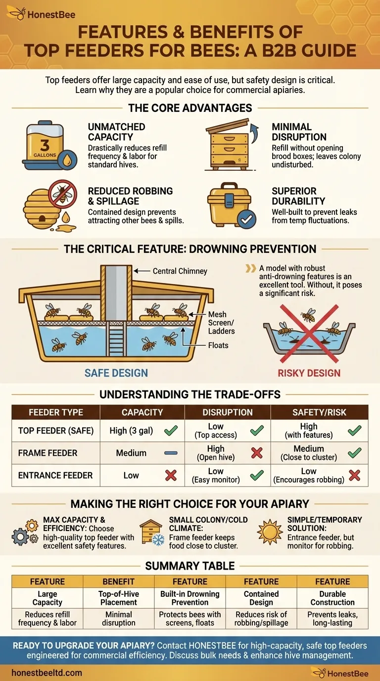 ¿Cuáles son las características de los alimentadores superiores para abejas? Maximice la salud de la colmena con una alimentación segura y de alta capacidad Guía Visual