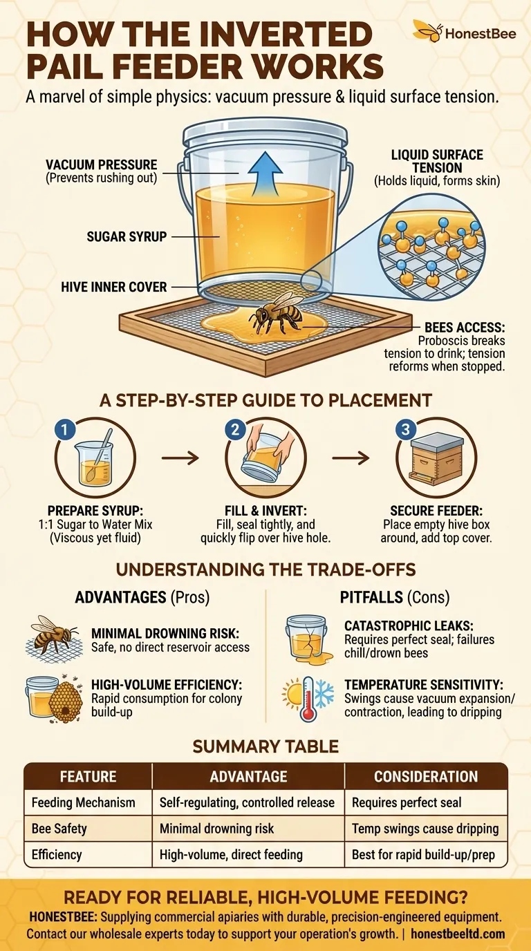 How does the inverted pale feeder system work? Master Safe, Efficient Hive Feeding Visual Guide