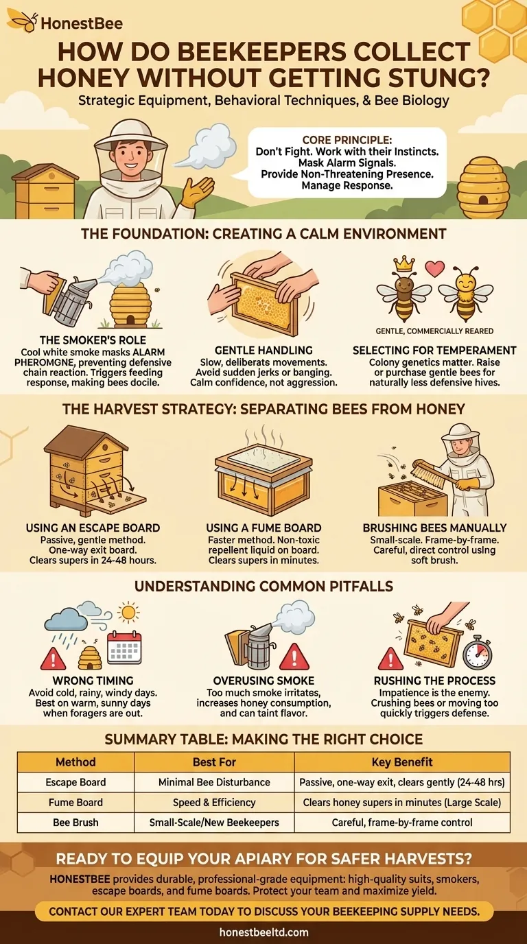 How do beekeepers collect honey without getting stung? Master the Art of a Safe Harvest Visual Guide