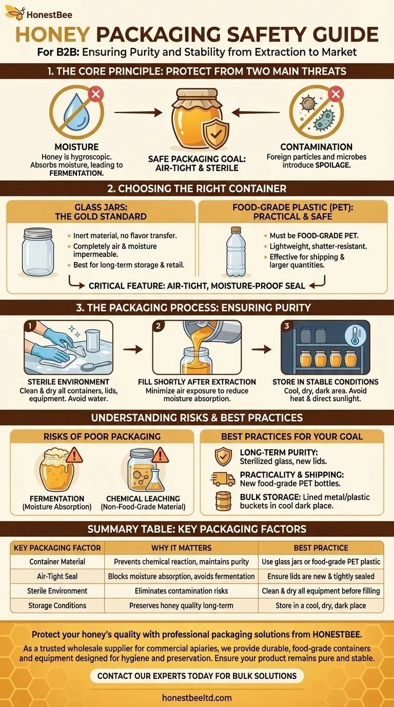 How do you package honey safely? Protect Your Harvest from Moisture and Contamination Visual Guide