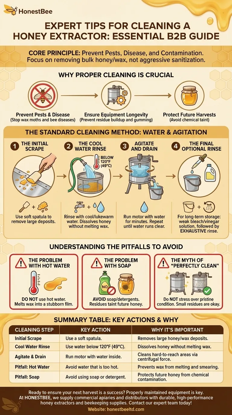 What are some expert tips for cleaning a honey extractor? Protect Your Harvest & Equipment Visual Guide