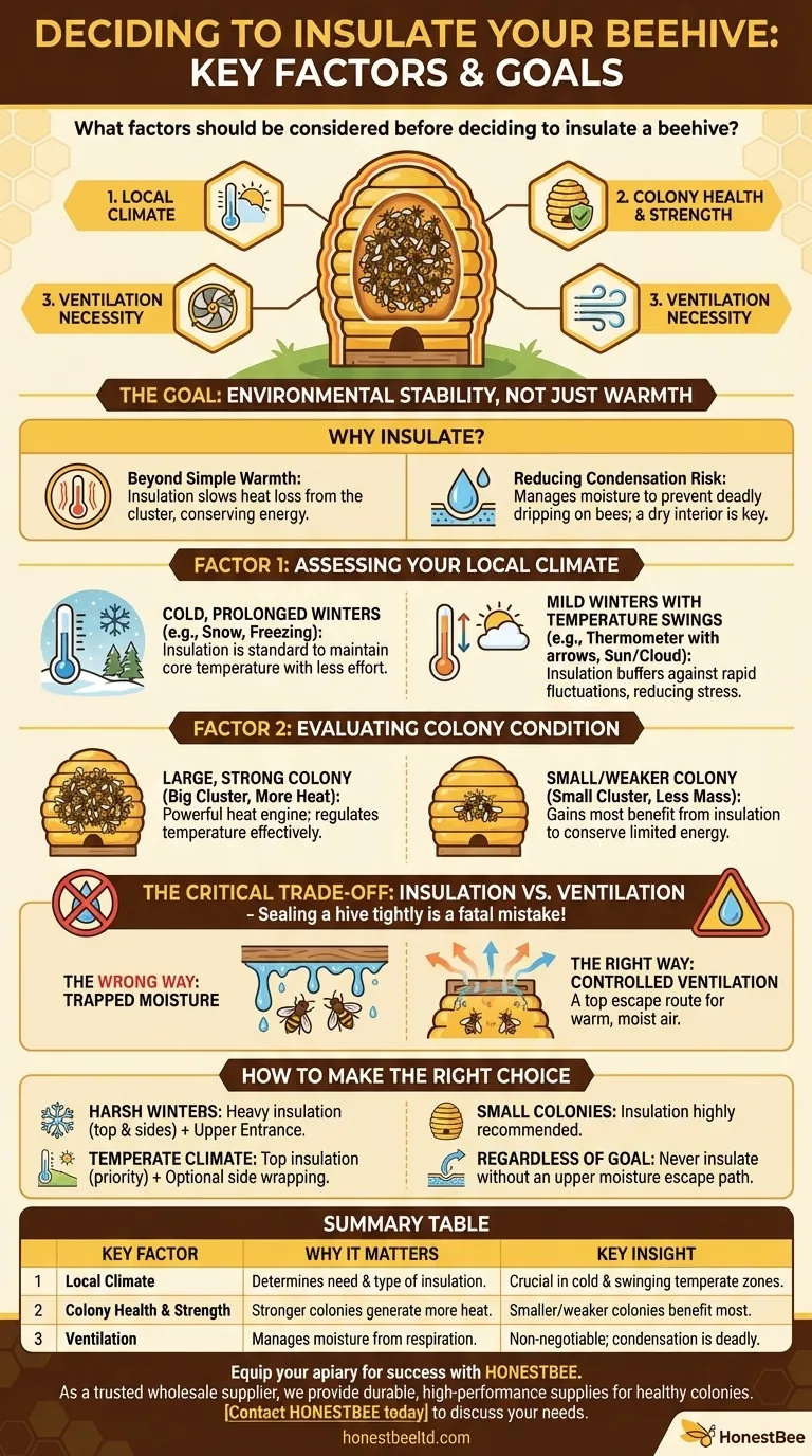 在决定是否为蜂箱保温之前，应考虑哪些因素？确保蜂群存活 图解指南