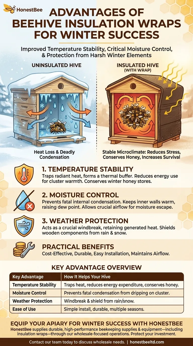 Quais são as vantagens de usar invólucros isolantes para colmeias? Aumente a Sobrevivência no Inverno e a Economia de Mel Guia Visual