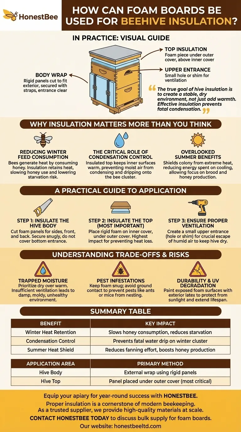 How can foam boards be used for beehive insulation? A Practical Guide for Healthier Hives Visual Guide