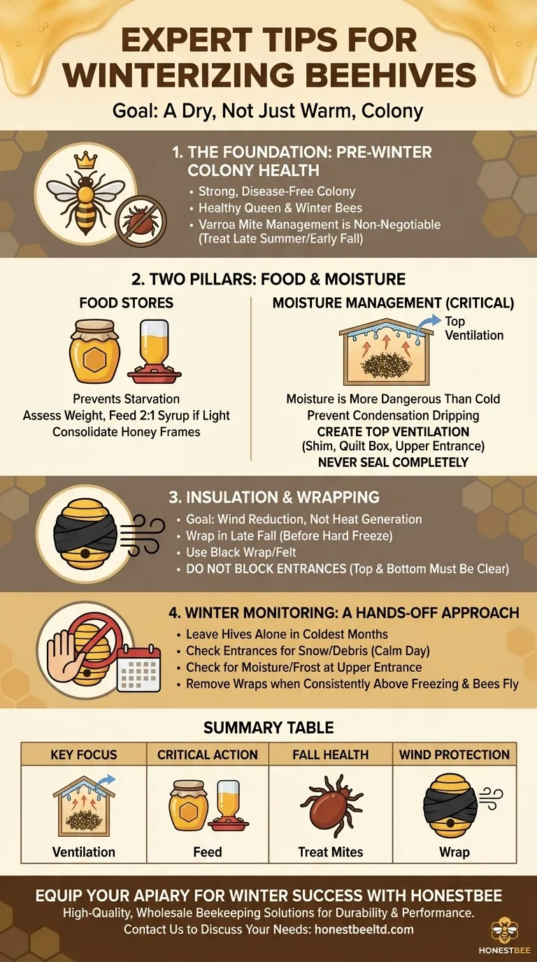 What are some expert tips for winterizing beehives? Ensure Your Colony Survives the Cold Visual Guide