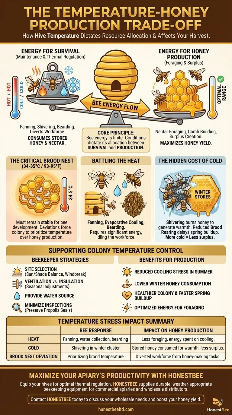 How does temperature control affect honey production? Optimize Your Hive's Energy for Maximum Honey Yield Visual Guide