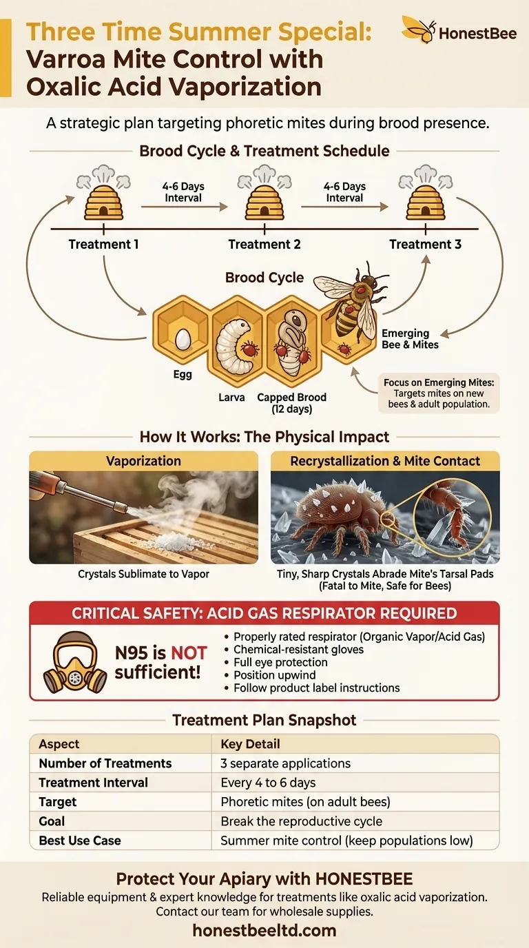 What is the 'Three Time Summer Special'? A Strategic Varroa Mite Control Plan Visual Guide