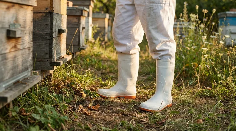 Why is proper footwear important for beekeepers? Ensure Safety & Stability in the Apiary