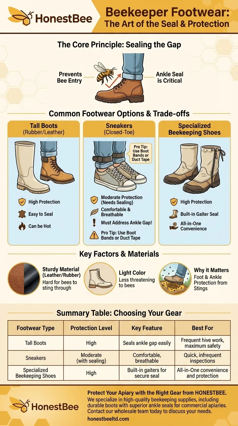 What types of shoes are commonly used by beekeepers? Achieve Maximum Safety and Comfort Visual Guide