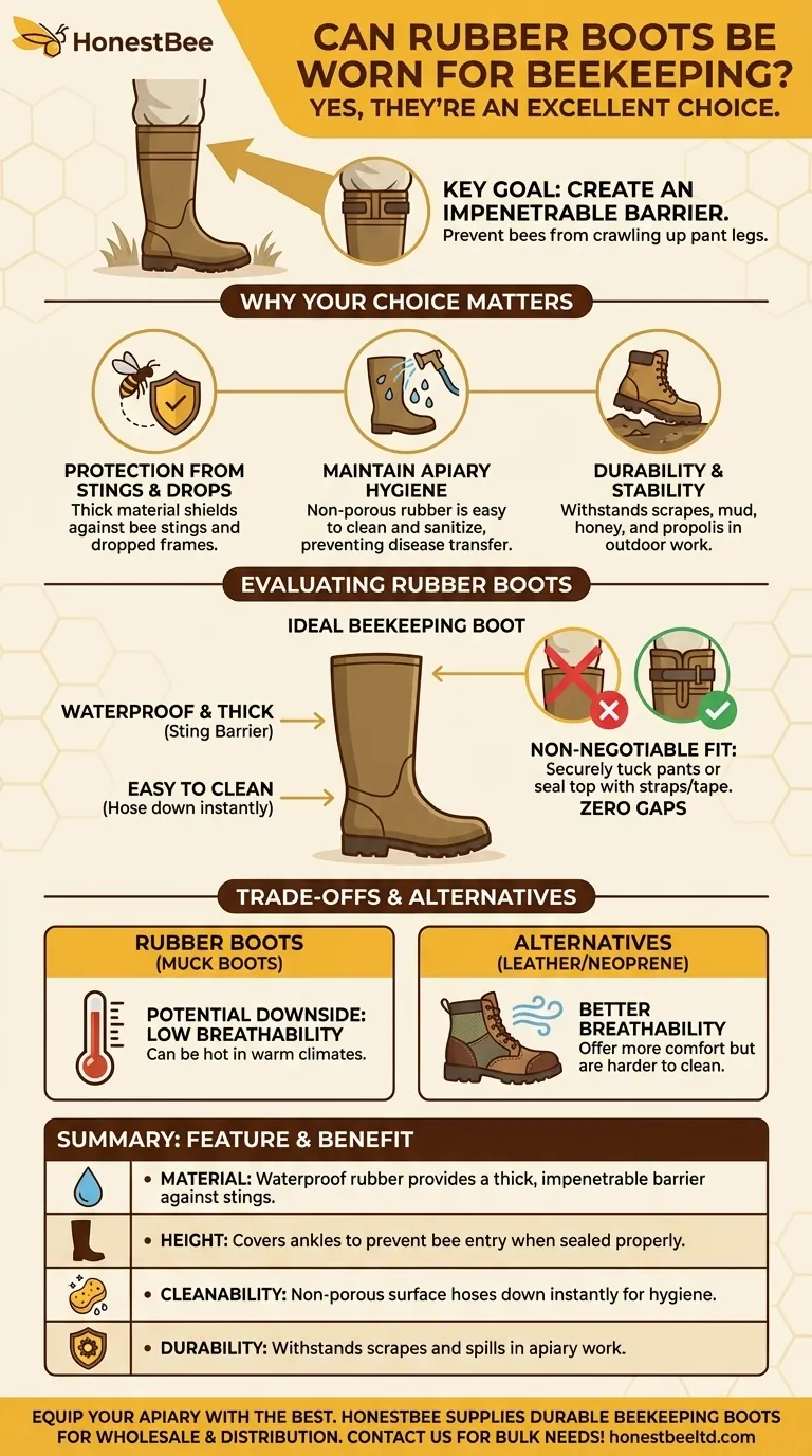 Can rubber boots be worn for beekeeping? Achieve Total Protection & Hygiene Visual Guide
