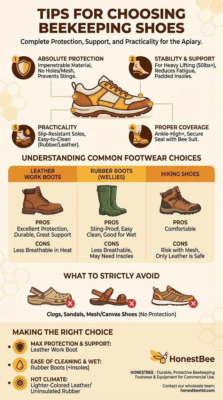 如何选择养蜂鞋？安全舒适鞋履必备指南 图解指南