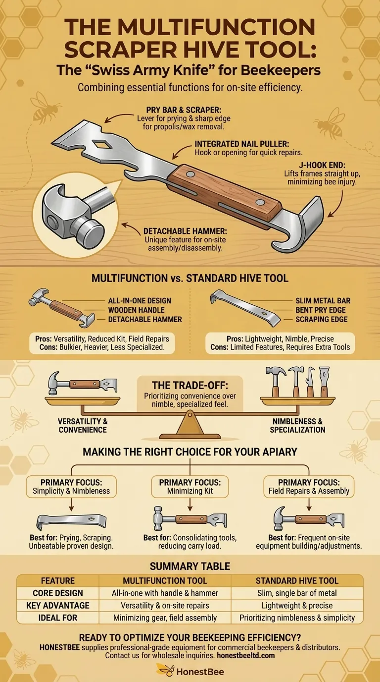 What is a multifunction scraper hive tool? The All-in-One Solution for Efficient Beekeeping Visual Guide