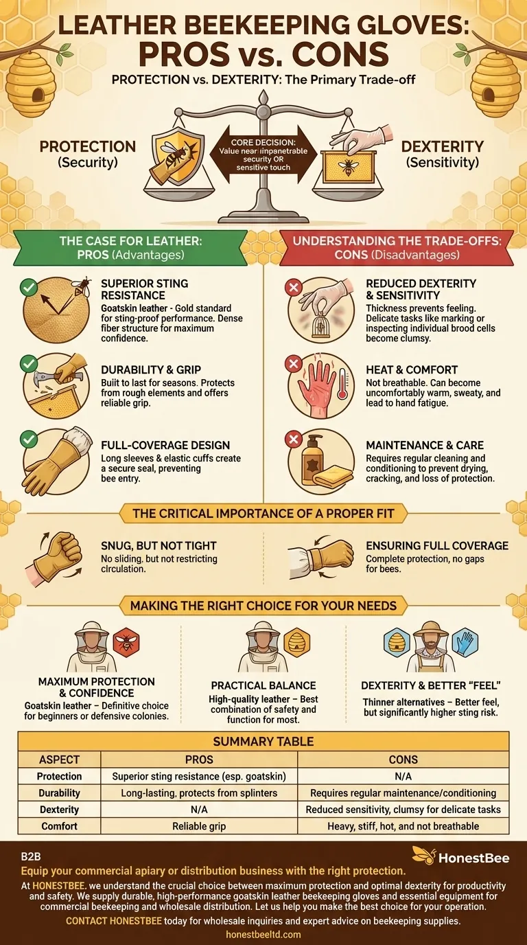 革製養蜂手袋の長所と短所は何ですか？保護を最大化するか、器用さを最大化するか ビジュアルガイド