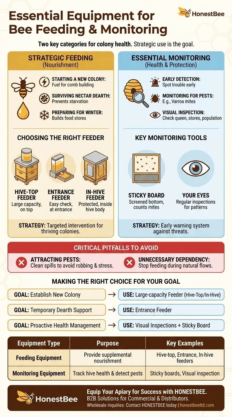 What equipment is needed for feeding and monitoring bees? Essential Tools for Healthy, Productive Hives Visual Guide