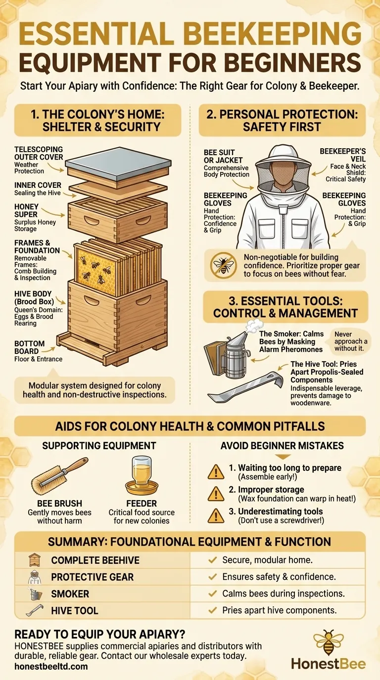 What basic equipment is needed to start beekeeping? Your Essential Guide to a Confident Start Visual Guide