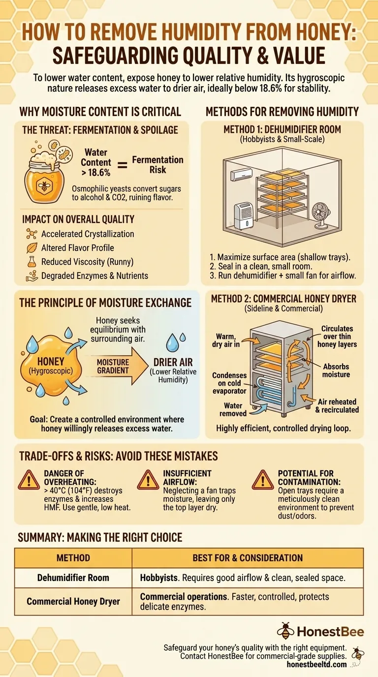How to remove humidity from honey? Protect Your Harvest from Fermentation Visual Guide