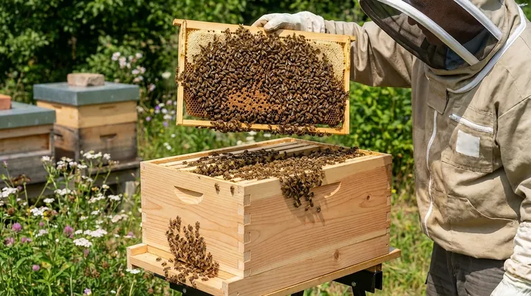 What does it mean if 80% to 90% of the frames in a nuc are covered with bees? The Key Sign for a Healthy Hive Transfer