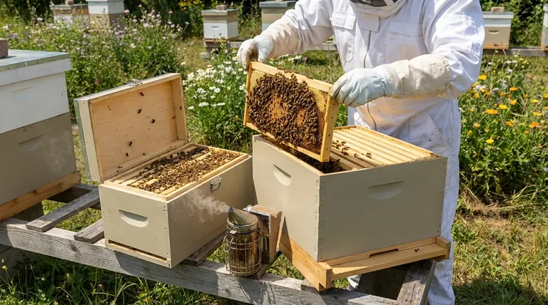 What is the process of moving bees from a nuc to a regular hive? A Step-by-Step Guide for a Successful Transfer