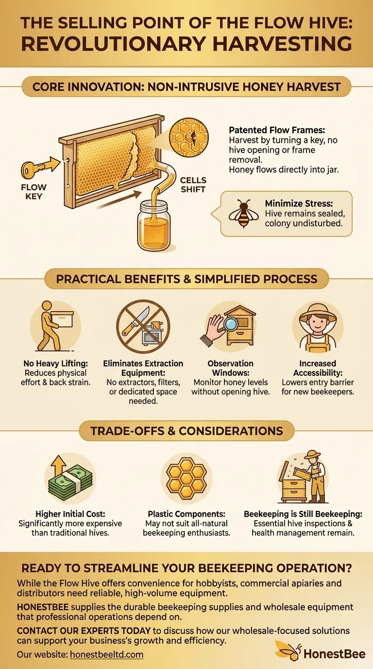 What is the selling point of the Flow Hive? A Revolutionary, Stress-Free Honey Harvest Visual Guide