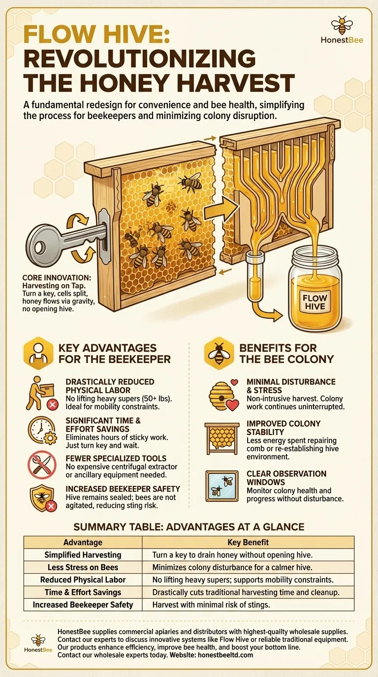 What are the advantages of the Flow Hive? Revolutionize Honey Harvesting with Ease Visual Guide