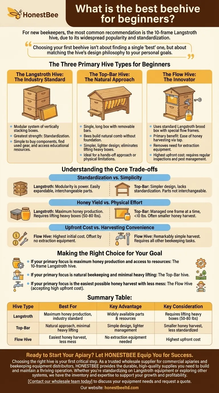 What is the best beehive for beginners? Choose the Right Hive for Your Beekeeping Goals Visual Guide