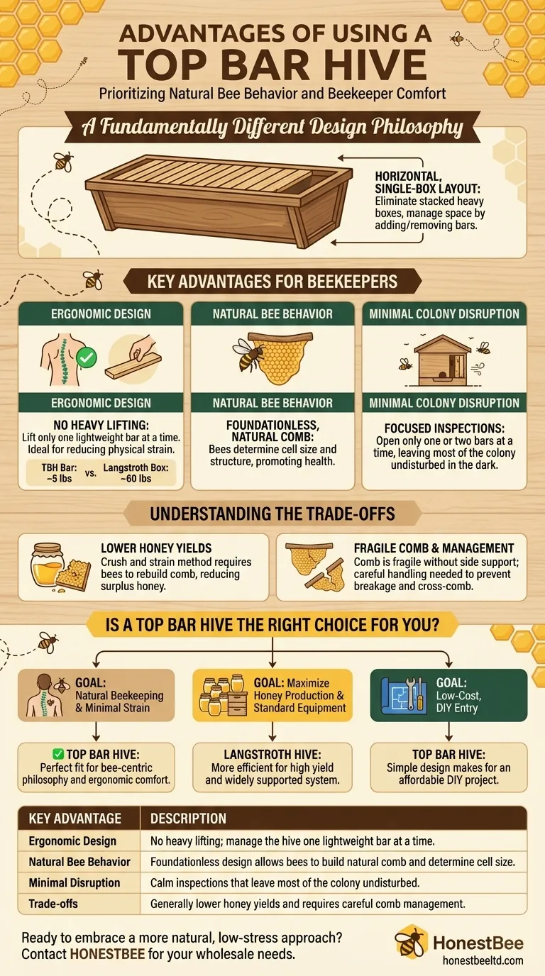 What are the advantages of a Top Bar Hive? A Natural, Low-Stress Approach to Beekeeping Visual Guide