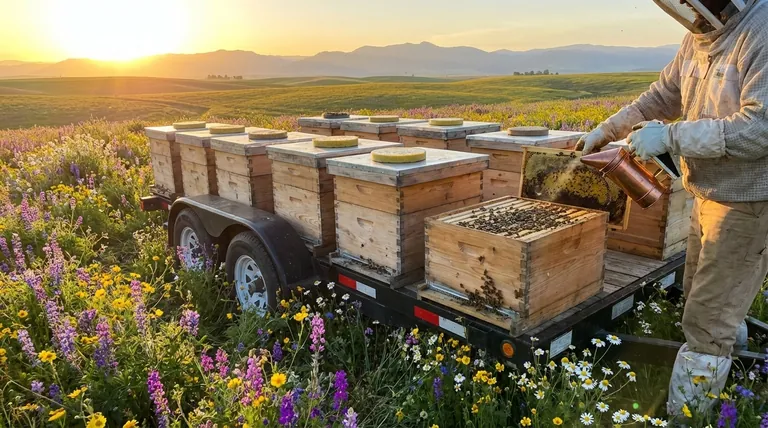 How can better nutrition help migratory beehives? Boost Colony Health & Pollination Success