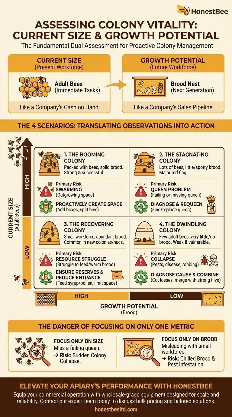 لماذا من المهم تقييم كل من حجم المستعمرة الحالي وإمكانات النمو؟ إتقان إدارة الخلايا الاستباقية دليل مرئي