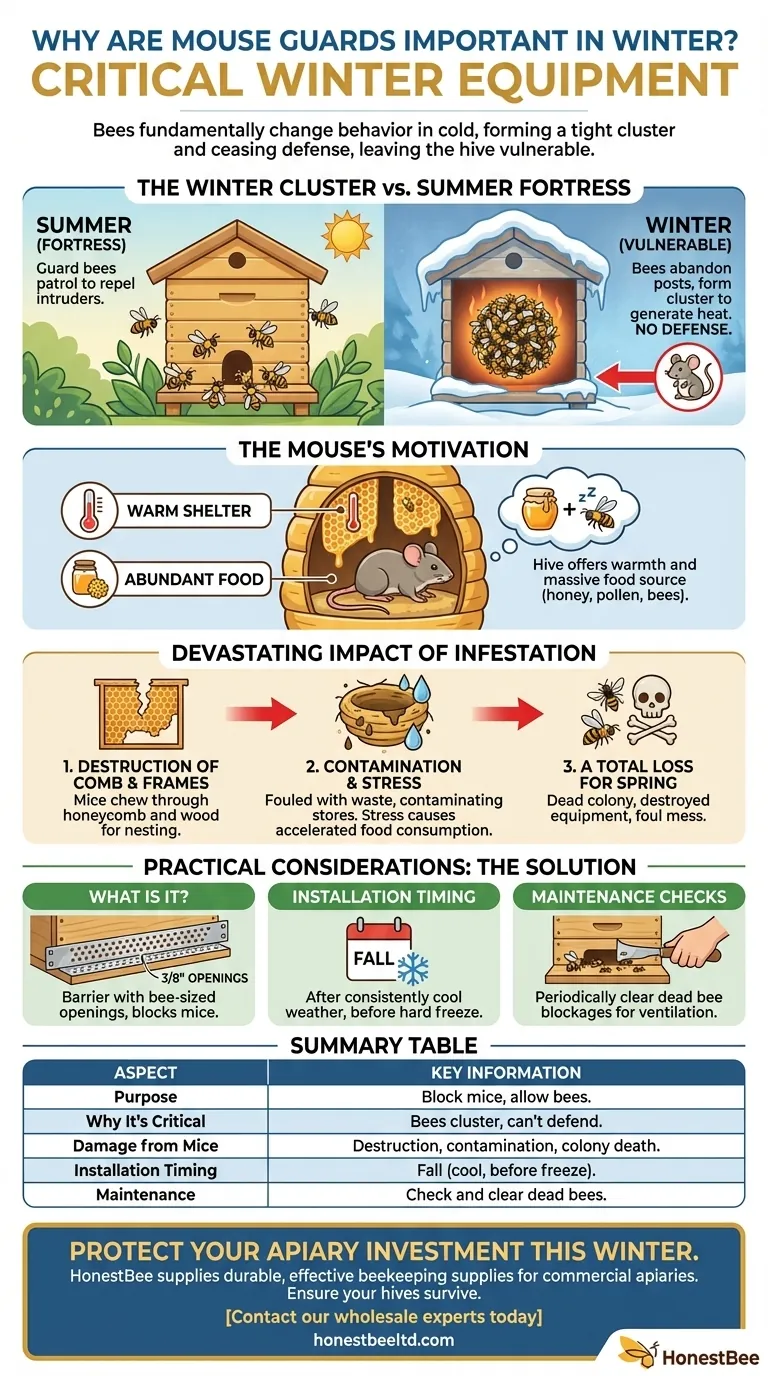Why are mouse guards important in winter? Protect Your Hive from Rodent Destruction Visual Guide