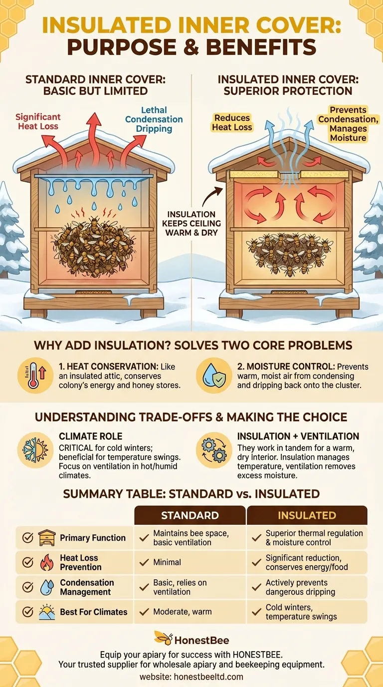 What is the purpose of an insulated inner cover? Boost Hive Health & Winter Survival Visual Guide
