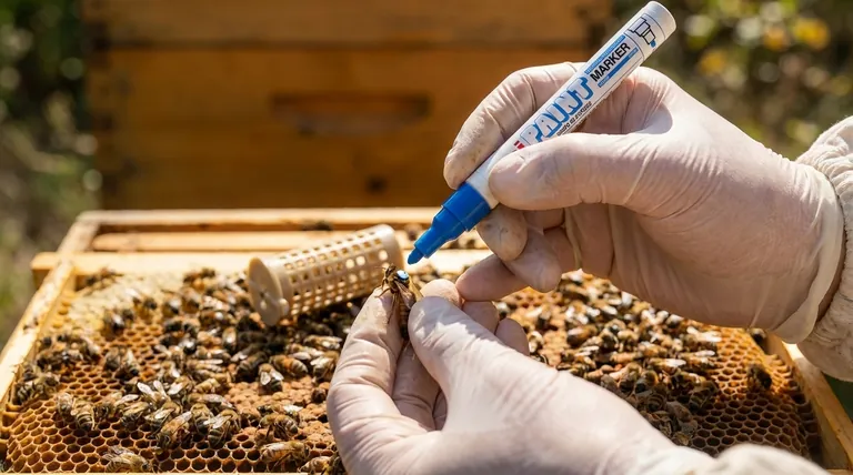 What should be avoided when marking a queen bee? Ensure Colony Health with Proper Technique