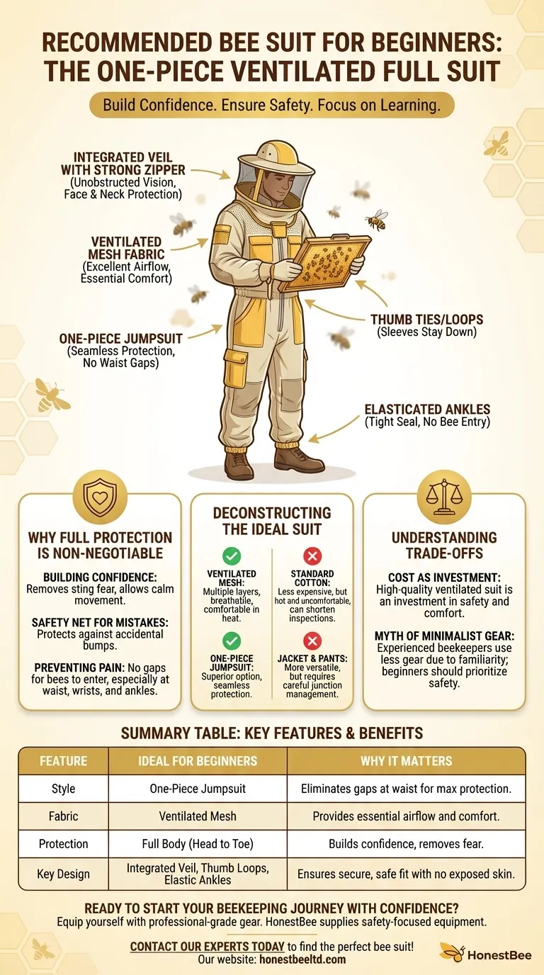 Какой тип костюма пчеловода рекомендуется новичкам? Начните с максимальной безопасности и уверенности Визуальное руководство
