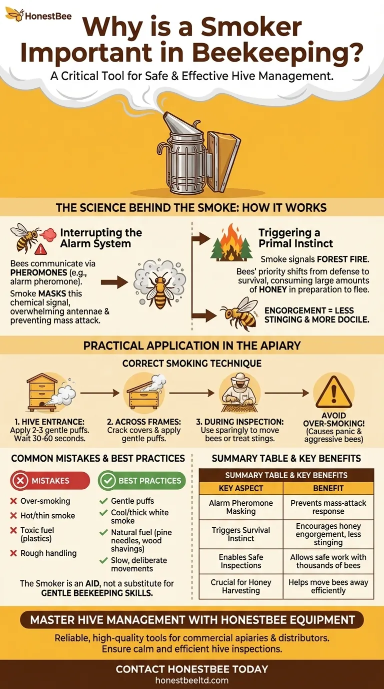 Why is a smoker important in beekeeping? Essential for Safe and Calm Hive Management Visual Guide