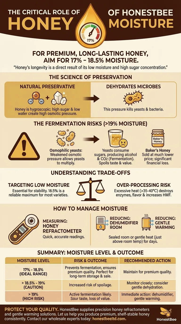 꿀의 적정 수분 함량은 얼마인가요? 프리미엄, 장기 보관 가능한 꿀을 만드세요 시각적 가이드
