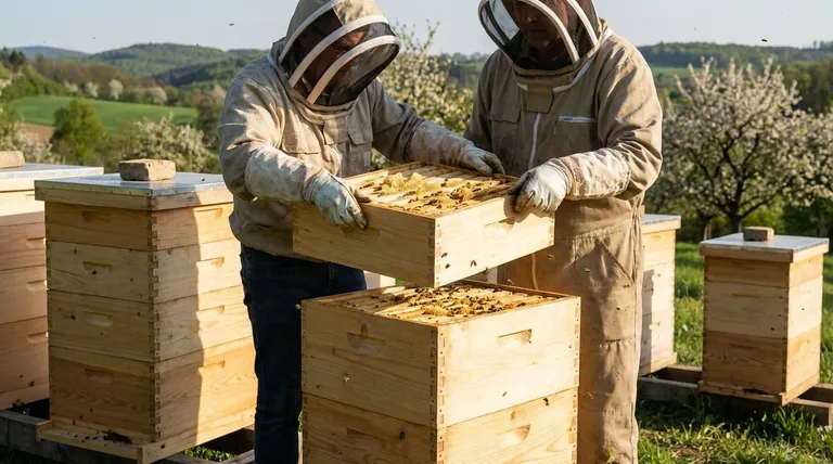 Was sind flache Honigzargen (Shallow Supers), und wie werden sie in der Imkerei zur Ernte von leichterem und sicherem Honig verwendet?