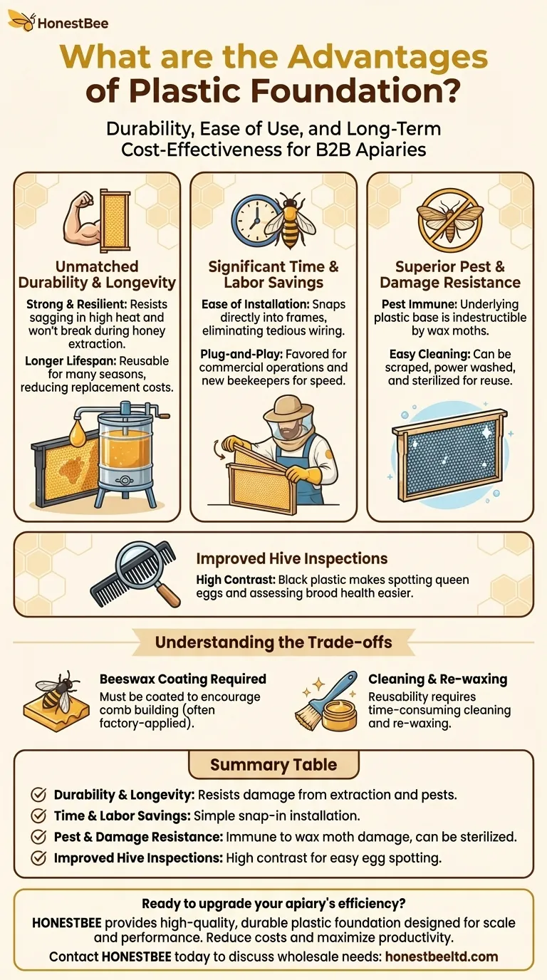 What are the advantages of plastic foundation? Boost Hive Efficiency & Durability Visual Guide