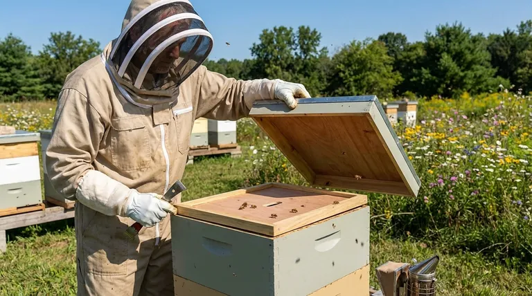 Quel est le rôle du couvre-cadres intérieur dans une ruche ? Contrôle climatique essentiel pour la santé de la ruche