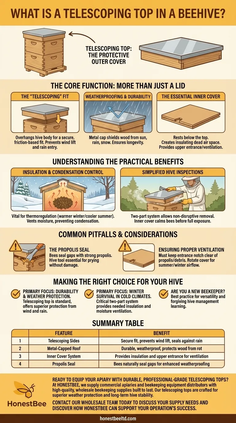 What is a telescoping top in a beehive? The Ultimate Guide to Hive Protection Visual Guide