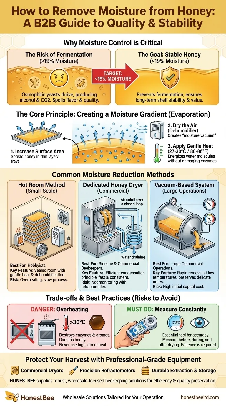 ¿Cómo se elimina la humedad de la miel? Garantizar miel de calidad y apta para almacenamiento prolongado Guía Visual